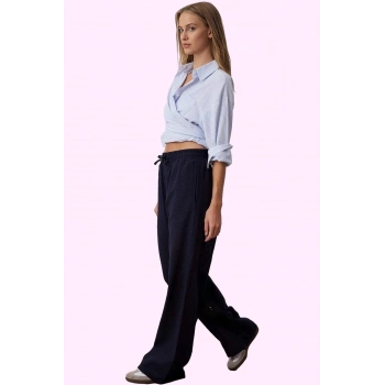 Kadın Geniş Paça Keten Görünümlü Şort Pamuk Günlük Kullanım Hafta Sonu Yaz Aylarının Vazgeçilmezi