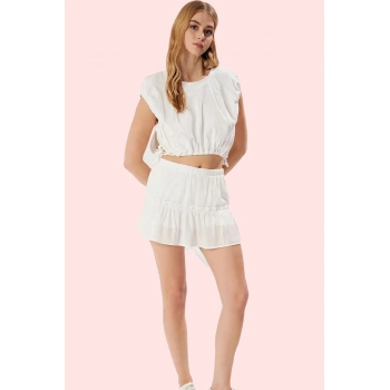 Kadın Geniş Paça Maroken Dokuma Şort Etek Rahat Yaz Kombinleri Günlük Kullanım Özel Günler