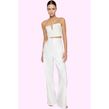 Kadın Geniş Paça Pantolon Yüksek Bel Rahat Kesim Şık ve Günlük Kullanım Yaz Aylarının Vazgeçilmezi