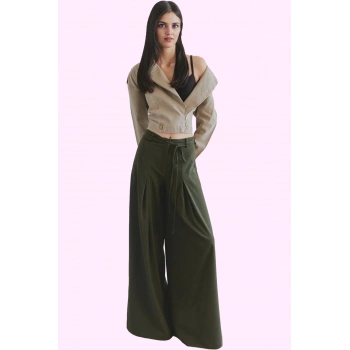 Kadın Geniş Paça Wide Leg Pantolon Casual Günlük Stil Hafta Sonu Yaz Aylarının Vazgeçilmezi