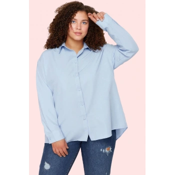 Kadın Günlük Basic Gömlek Uzun Kollu Düz Desen Rahat Kesim Hafta Sonu Yaz Aylarının Vazgeçilmezi