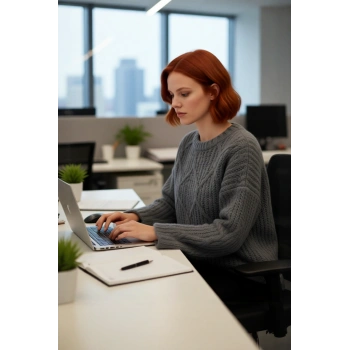 Kadın Günlük Oversize Kesim Saç Örgüsü Desenli Triko Kazak Kış Sonbahar İçin Bisiklet Yaka