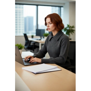 Kadın Kalın Triko Kazak Polo Yaka Taş İşlemeli Regular Kalıplı Soğuk Havalar İçin Şık Seçim