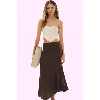 Kadın Maxi Boy Asimetrik Dokuma Etek Viskoz Yaz Aylarının Vazgeçilmezi Stilin Buluştuğu Yer