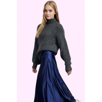 Kadın Maxi Etek Yüksek Bel A line Kesim Polyester Yazlık Günlük Kullanım Dayanıklı Malzeme