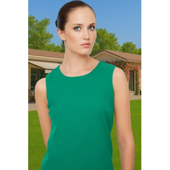 Kadın Mini Boy Polyester Elbise Yazlık İş Elbisesi Finike Dokuma Trend Tasarım Özenle Seçilmiş