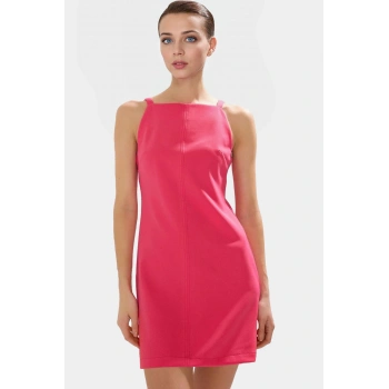 Kadın Mini Elbise Şık Shift Finike Dokuma Yazlık Kısa Kaliteli İşçilik Konforlu Kesim Trend Tasarım