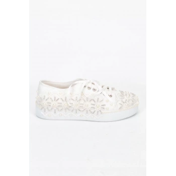 Kadın Moda Şık Dolgu Topuklu Ayakkabı Topuklu Zarif Tasarım Düğün Nişan Gece Abiye Ayakkabı