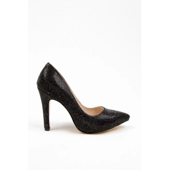 Kadın Moda Şık Gold Full Taş Aynalı Klasik Düğün Nişan Gece Abiye Ayakkabı