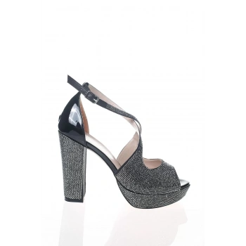 Kadın Moda Şık Gold Topuklu Zarif Tasarım Yüksek Topuk Düğün Nişan Gece Abiye Ayakkabı