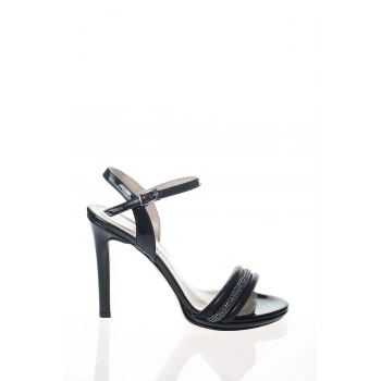 Kadın Moda Şık Pembe Sıra Taş Topuklu Zarif Tasarım Düğün Nişan Gece Abiye Ayakkabı