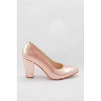 Kadın Moda Şık Rose Klasik Topuklu Ayakkabı Topuklu Düğün Nişan Gece Abiye Ayakkabı
