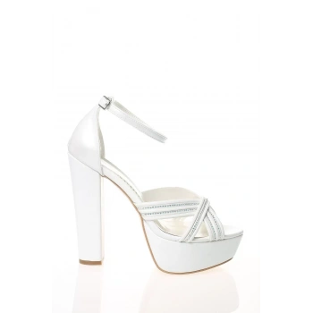 Kadın Moda Şık Sarı Gold Çapraz Bant Topuklu Zarif Tasarım Düğün Nişan Gece Abiye Ayakkabı