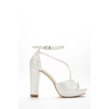 Kadın Moda Şık Sedef Cilt Zarif Tasarım Düğün Nişan Gece Abiye Ayakkabı