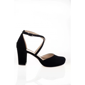 Kadın Moda Şık Siyah Topuklu Ayakkabı Topuklu Zarif Tasarım Düğün Nişan Gece Abiye Ayakkabı