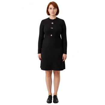 Kadın Modern Bisiklet Yaka A Line Örme Uzun Kollu Mini Elbise Günlük Kullanım İçin İdealdir