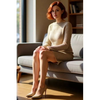 Kadın Örme Dokulu Kayık Yaka Mini Elbise İlkbahar Sonbahar Günlerinde Şıklık Ve Konfor Sunar