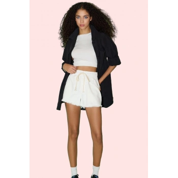 Kadın Pamuk Denim Şort City Short Kalıp Yüksek Bel Yazlık Günlük Yaz Aylarının Vazgeçilmezi