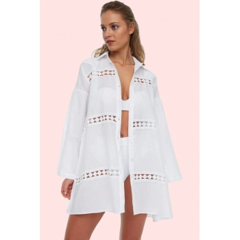 Kadın Pamuklu Uzun Kollu Dokuma Gömlek Rahat Kesim ve Yazlık Tasarım Yaz Aylarının Vazgeçilmezi