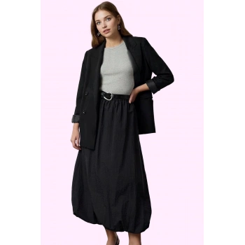 Kadın Polyester Dokuma Maxi Etek Rahat ve Şık Günlük Kullanım Hafta Sonu Dayanıklı Malzeme