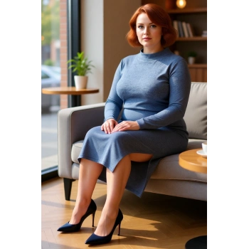 Kadın Şık Midi Boy Yırtmaçlı Örme Elbise Bodycon Kalıp Dik Yaka Uzun Kollu Kış İçin İdeal Kaliteli