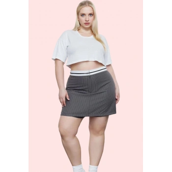 Kadın Şık Mini Şort Etek Dar Paça Polyester Karışımlı Yazlık Günlük Kullanım Modern Tasarım