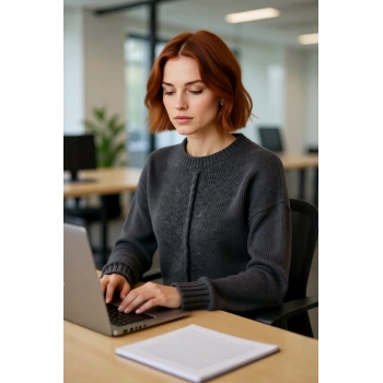 Kadın Soğuk Havaların Kurtarıcısı Oversize Kalın Düz Desen Triko Kazak Düşük Kol Gri Kaliteli