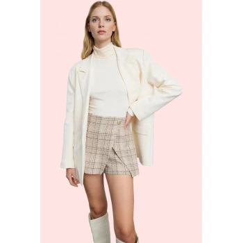 Kadın Şort Etek Pamuk Dokuma Tüvit Kemerli Kışlık Günlük Kullanım Yaz Aylarının Vazgeçilmezi