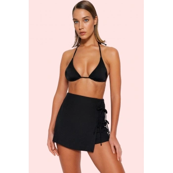 Kadın Şort Etek Yazlık Plaj Bağcıklı Kemersiz Dokuma Günlük Kullanım Yaz Aylarının Vazgeçilmezi