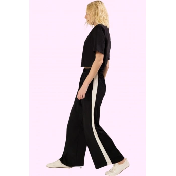 Kadın Straight Pantolon Yüksek Bel Geniş Paça Rahat Günlük Kullanım Yaz Aylarının Vazgeçilmezi