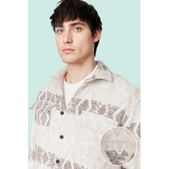 Kadın Unisex Regular Fit Etnik Desenli Oduncu Gömlek Kışlık Casual Tarz Yaz Aylarının Vazgeçilmezi