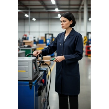 Kadın Uzun Kollu İş Önlüğü OEKOTEX Sertifikalı Vanessa Şık Rahat Cepli Model