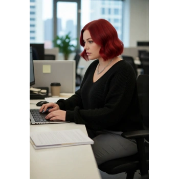 Kadın V Yaka Düz Desen Akrilik Triko Kazak Büyük Beden Kışlık Kombinlerin Rahat ve Şık Tamamlayıcısı