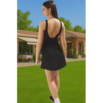 Kadın Yazlık Mini Elbise Polyester Elastan Nefes Alabilir Kumaş Modern Stil Özel Tasarım