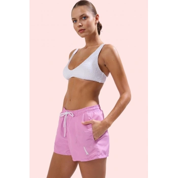 Kadın Yazlık Şort Düz Desen Boru Paça Plaj Şortu Rahat Kesim Günlük Kullanım Modern Tasarım