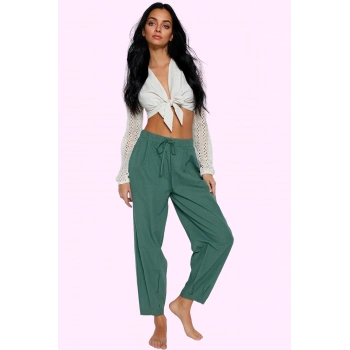 Kadın Yüksek Bel Havuç Pantolon Pamuklu Rahat Yazlık Günlük Hafta Sonu Yaz Aylarının Vazgeçilmezi