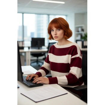 Kadın Yumuşak Dokulu Oversize Kayık Yaka Triko Kazak Günlük Kombinlerde Sıcaklık Sunuyor. Kaliteli