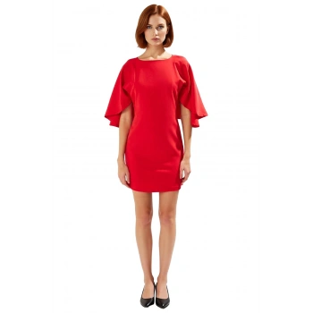 Kadınlar İçin Bodycon Kesim Kısa Elbise Bisiklet Yaka Düz Desen Şık Kokteyl Sonbahar Davetleri