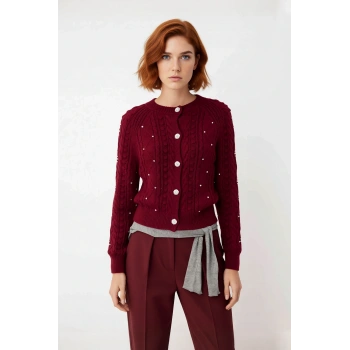 Kadınlar İçin Çift Taraflı Fitilli Saç Örgü Crop Triko Hırka Kışlık Şık Ve Rahat Giyim Kaliteli