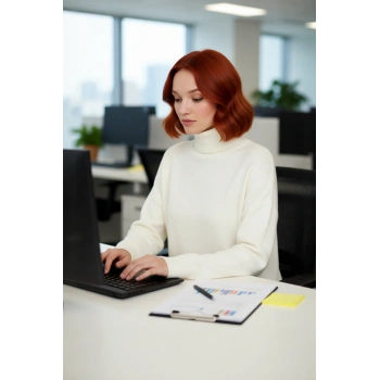 Kadınlar İçin Konforlu Oversize Basic Düşük Kol Balıkçı Yaka Triko Kazak Kış Günleri Şıklığı