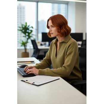 Kadınların Gardırobuna Özel Tek Plaka Triko Kazak Oversize Rahat Polo Yaka Günlük Şıklık Kaliteli