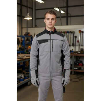 Kışlık Gabardin İş Güvenliği Mont Allium Havalarda Şıklık Koruma