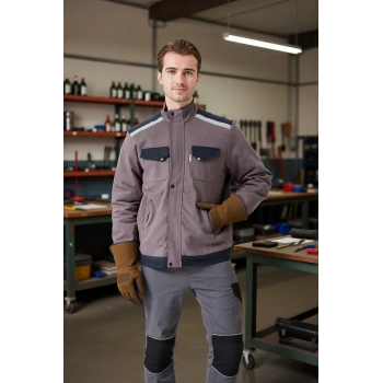 Kışlık Gabardin İş Montu Soğuk Hava Koruma Blaze Mont Koşullarına Tipi Dış Giyim