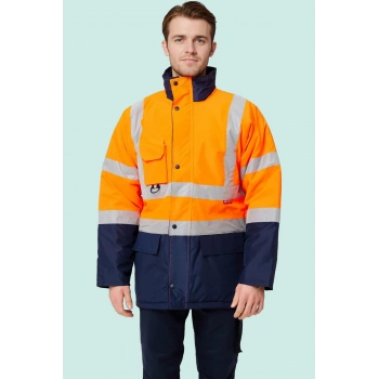 Kışlık İş Güvenliği Parkası Neon EN ISO 13688 20471 343 Linum