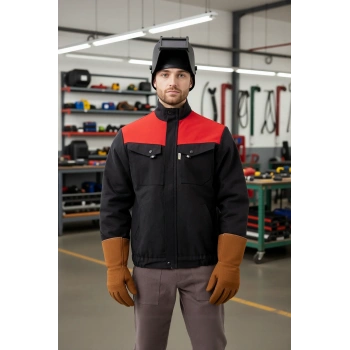 Kışlık İş Mont GriTuruncu Kapitone Astarlı Avensis Astar Rüzgar Geçirmez Montu Kıyafeti