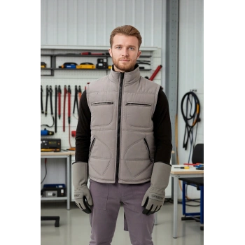 Kışlık Su Geçirmez Çok Cepli Yelek Isı Yalıtımlı Melesa İş Outdoor Suya Sıcak Tutucu