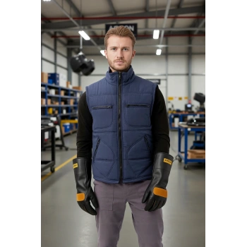 Kışlık Su Geçirmez Çok Cepli Yelek Isı Yalıtımlı Melesa İş Outdoor Suya Sıcak Tutucu