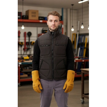 Kışlık Su Geçirmez Çok Cepli Yelek Isı Yalıtımlı Melesa İş Outdoor Suya Sıcak Tutucu