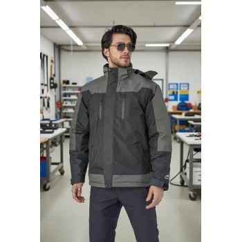 Kışlık Su Geçirmez Erkek Mont 163 Fiyort Naroy Nefes Alabilen Kapitone Astar