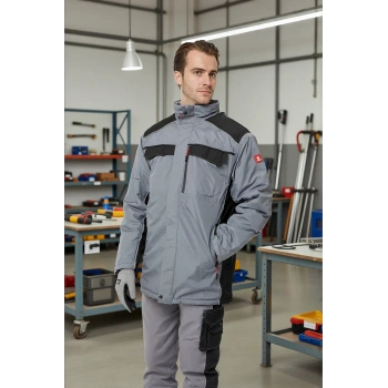 Kışlık Su Geçirmez İş Güvenliği Mont Allium Ripstop Parka Rüzgar Havalara Uygun